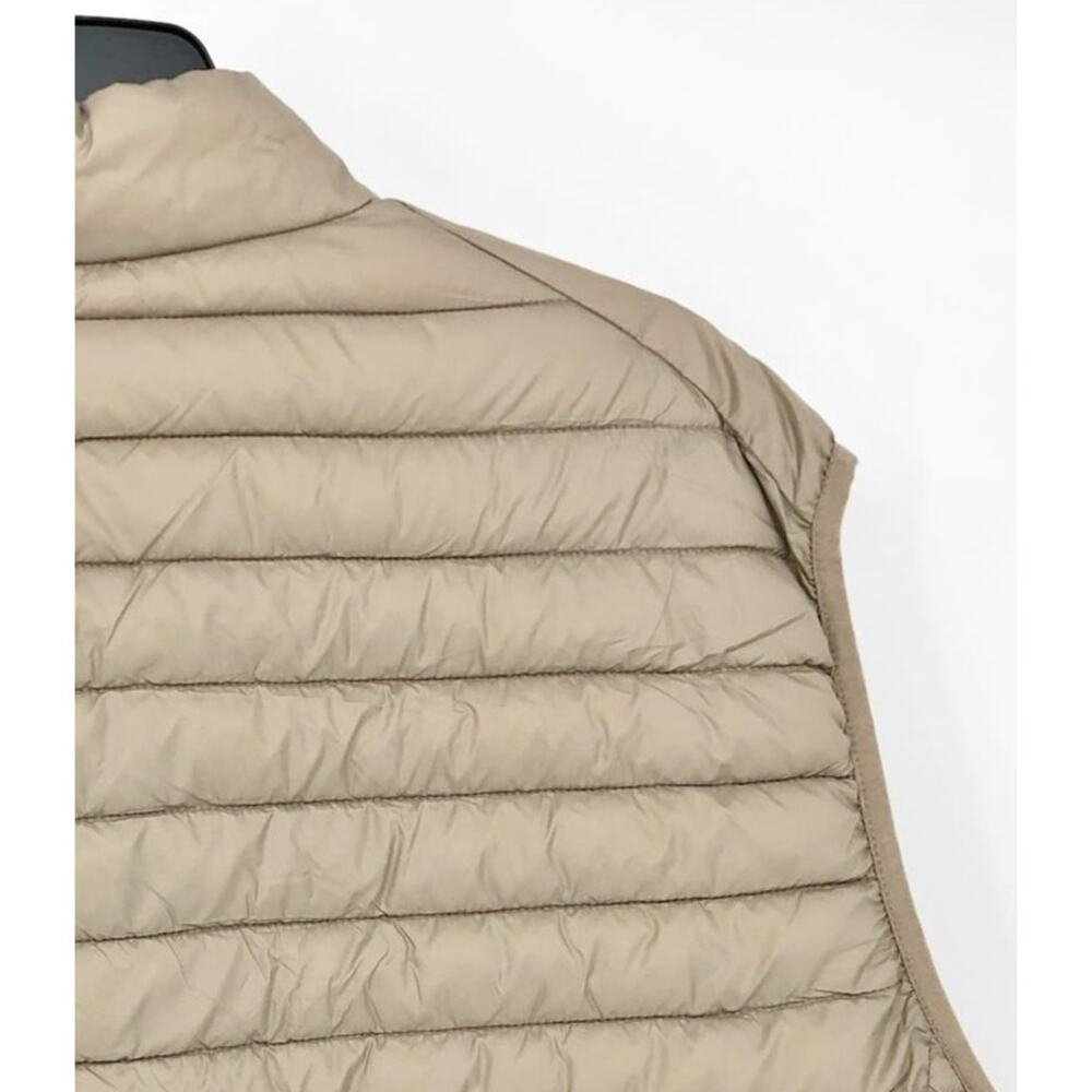 Save the Duck Womens Giga 16 Puffer Vest XXL Dune Beige Full Zip Mock Neck NWT - Picture 4 of 8